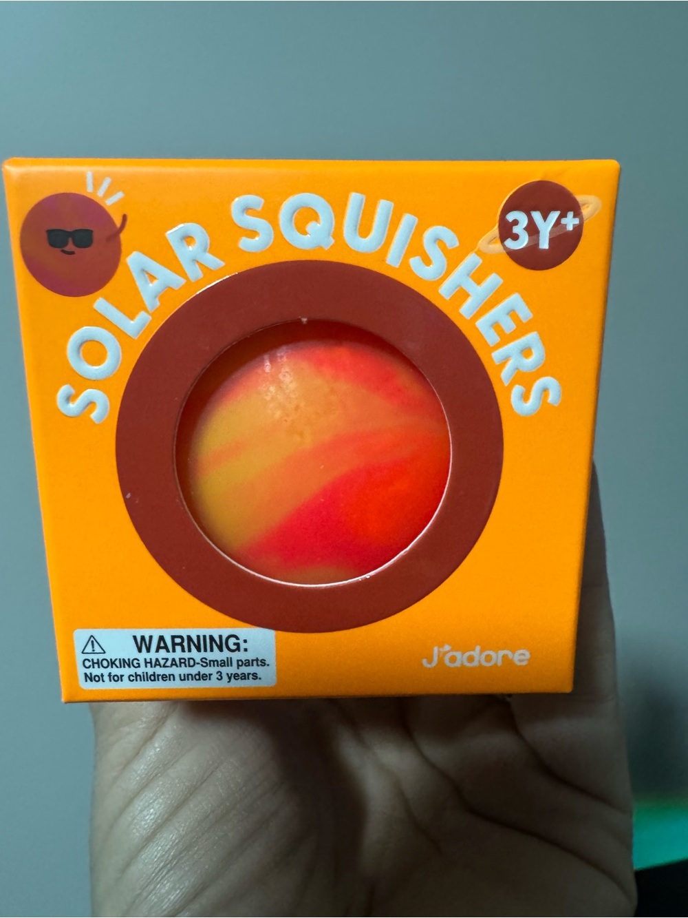J’Adore Solar Squishers Sensory Toy - Orange, Red, Yellow